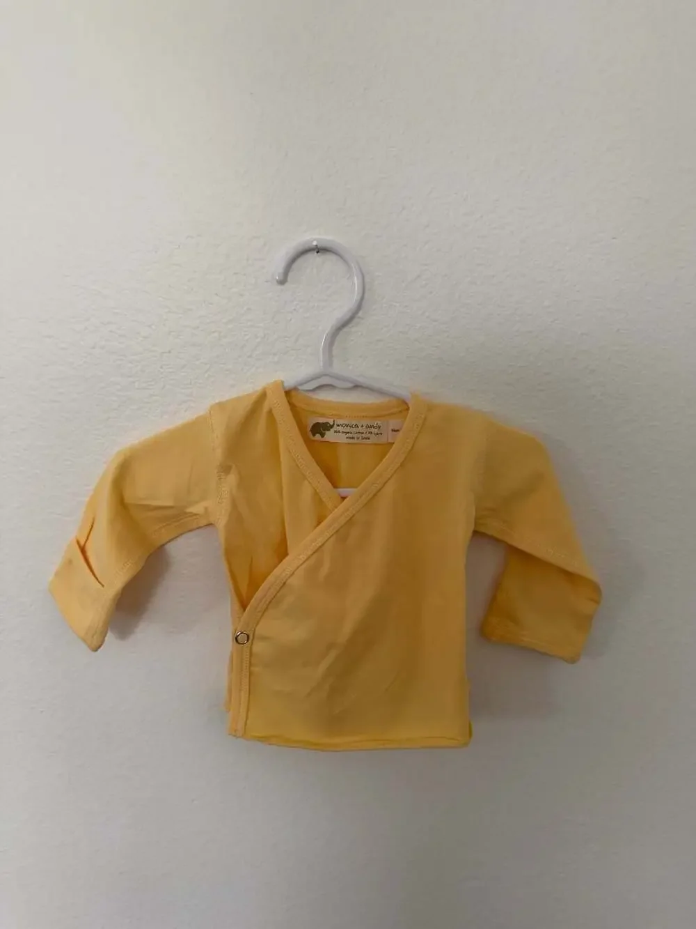 Monica + Andy Hello Baby Long Sleeve Kimono Wrap Top NWOT